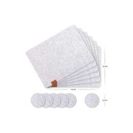 PAPSTAR Lot De 100 Sets De Table Caro Edition 400 X 300 Mm Rouge Blanc à Carreaux