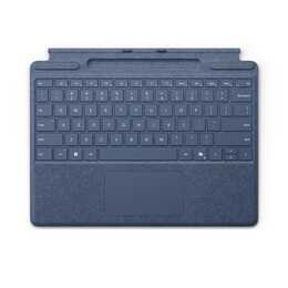 MICROSOFT Surface Pro Tastatur mit Stiftaufbewahrung (13", Surface Pro 11, Surface Pro 9, Surface Pro 10, Surface Pro 8, Saphirblau)