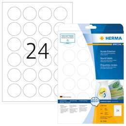 HERMA Feuilles d'étiquettes d'imprimante (40 x 40 mm)