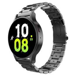 JUST IN CASE PrimeSteel Armband (Samsung Galaxy Galaxy Watch 20 mm, Schwarz)