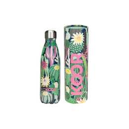 KOOR Gourde isotherme Wild Cactus (0.5 l, Jaune, Vert, Rose)