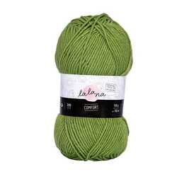 LALANA Wolle (100 g, Olivgrün, Grün)