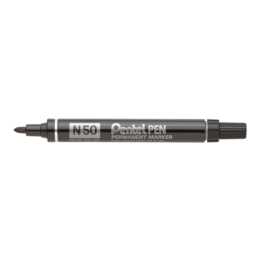 PENTEL Pennarello indelebile N50 (Nero, 1 pezzo)
