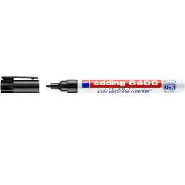 EDDING Permanent Marker 8400 (Schwarz, 1 Stück)