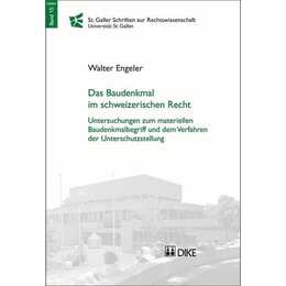 Das Baudenkmal im schweizerischen Recht