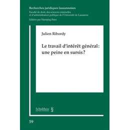 Le travail d'intérêt général: une peine en sursis?