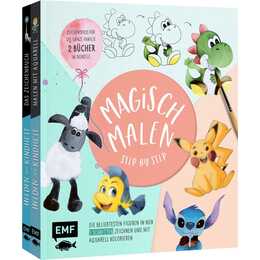 Magisch malen Step by Step - Die beliebtesten Figuren aus TV und Kino in nur 5 Schritten zeichnen und mit Aquarell kolorieren