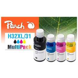 PEACH H32XL/31 (Gelb, Schwarz, Magenta, Cyan, Multipack)