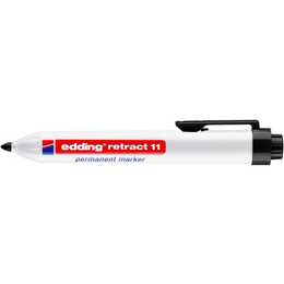 EDDING Permanent Marker 11 (Schwarz, 1 Stück)
