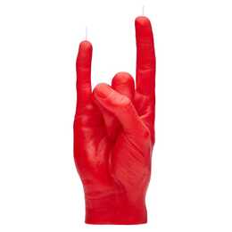CANDLEHAND Bougie multi-mèches You Rock (main, Rouge)