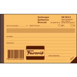 FAVORIT SPA Durchschreibeblock (A6, Quittung)