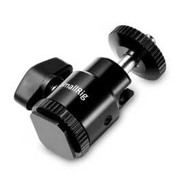 SMALLRIG New 1/4" Adattatore di slitta porta flash (Nero)