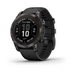 GARMIN Fenix 7 Pro Sapphire Solar (1.3", One Size, Schwarz, Edelstahl)
