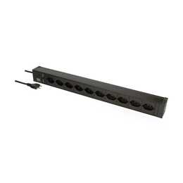 BACHMANN Steckdosenleiste (T13 / T13, 2 m, Schwarz.)