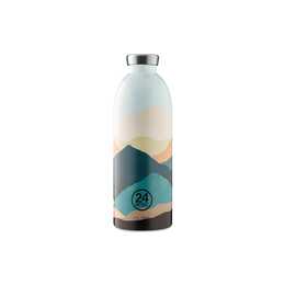 24BOTTLES Bottiglia sottovuoto Clima Mountains (0.85 l, Acciaio inox, Multicolore)