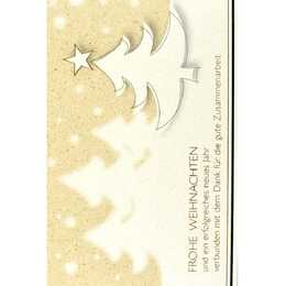 ABC Carte de Noël (Noël & Avent, B6, Or)