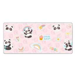 EG Tapis pour souris (Bureau à domicile, Panda, Rose)
