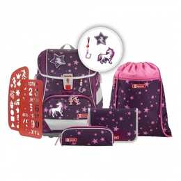 STEP BY STEP Schulranzen Set 2In1 Plus Unicorn Nuala (19 l, Lila, Rosa, Mehrfarbig)
