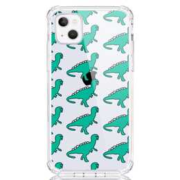 EG Backcover (iPhone 14 Plus, Dinosaure, Transparent)