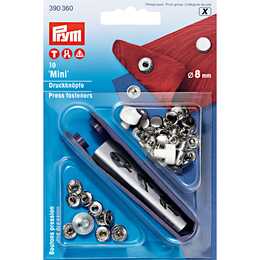 PRYM GROUP Pulsanti Mini (Argento, Metallo, 10 pezzo)