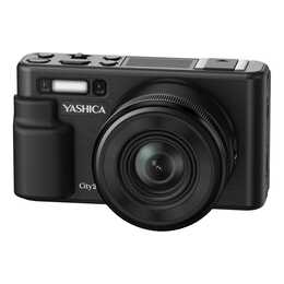 YASHICA City 200 + 128 GB SD Karte (13 MP, Schwarz)