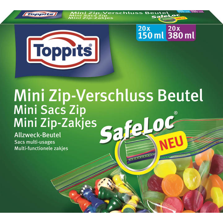 TOPPITS SafeLoc Gefrierbeutel (0.15 l, 0.38 l)