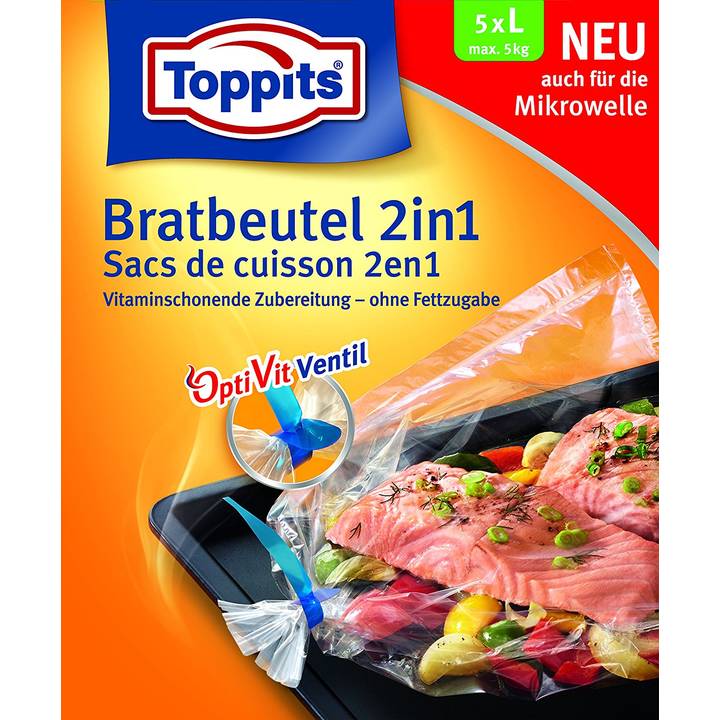 TOPPITS Bratbeutel 2 in 1 (5 Stück)