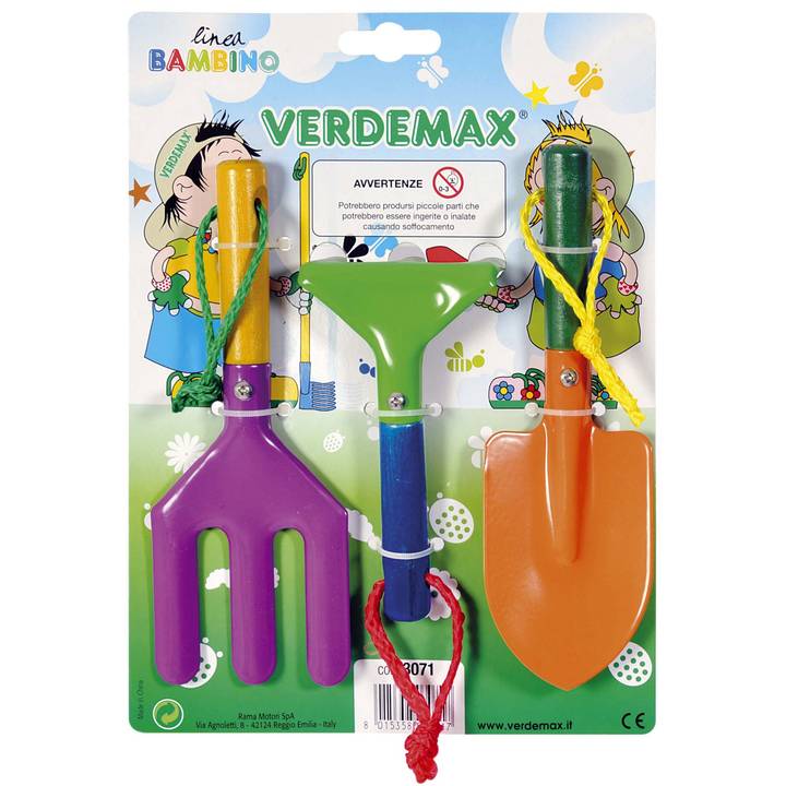 VERDEMAX Set di attrezzi da giardino per bambini