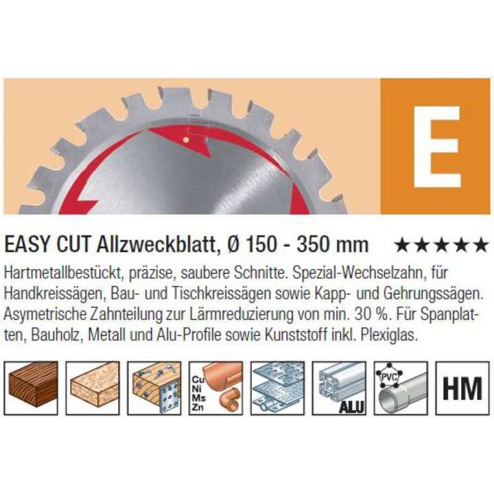 KWB Kreissägeblatt Easy Cut HM 69E