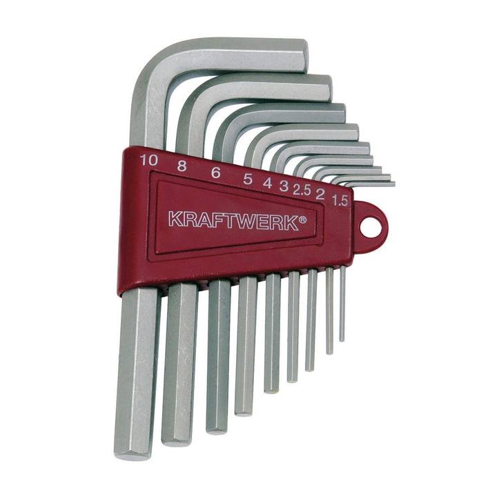 KRAFTWERK Stiftschlüssel-Set 1,5-10 mm