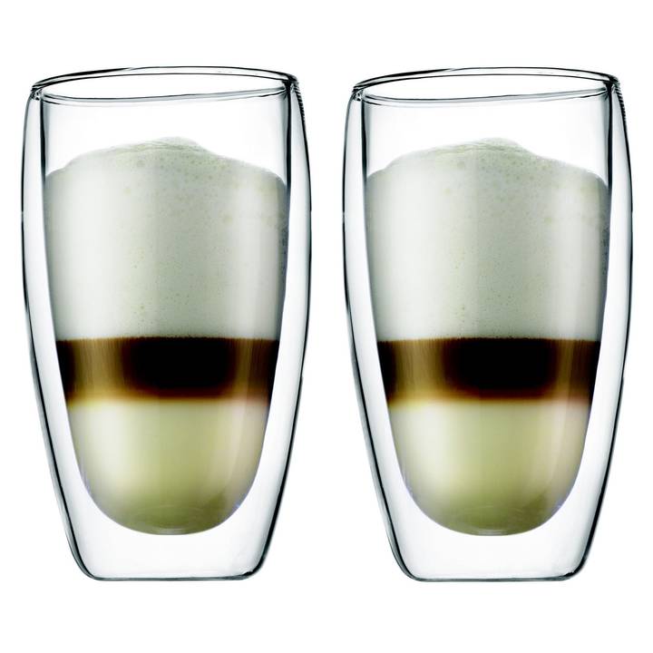 BODUM Latte Macchiato-Glas Pavina (4.5 dl, 2 Stück)