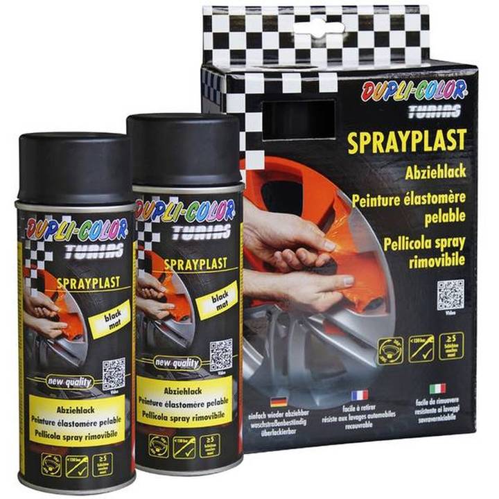 DUPLI-COLOR Spray Glossy Foil Set, 400 ml, gris, 2 pcs.
