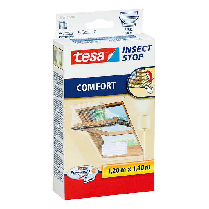 TESA SE Retina contro le mosche Insect Stop Comfort (120 cm x 140 cm)