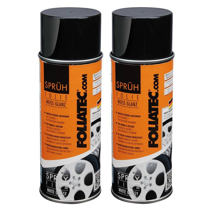 Pellicola spray FOLIATEC, 400 ml, nero, 2 pz.