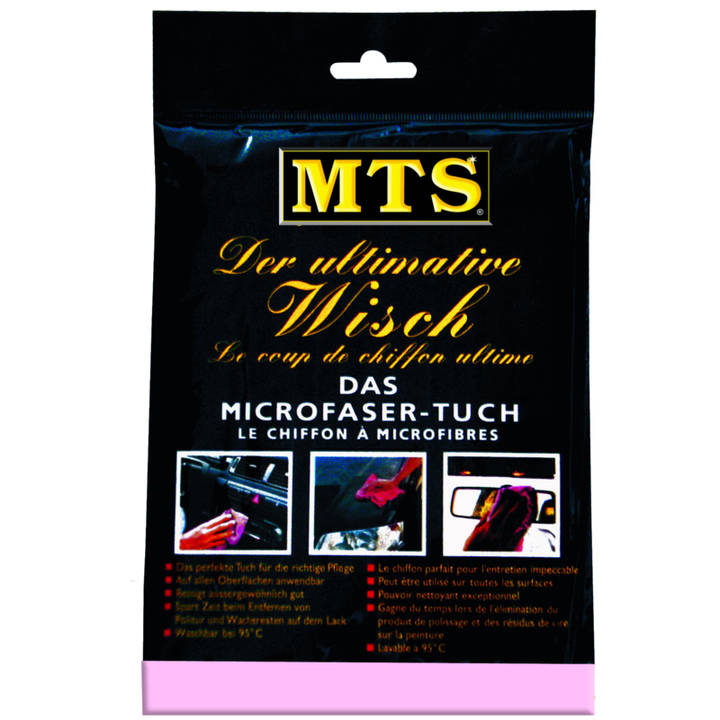 MTS Mikrofasertuch, Pink, 40 x 40 cm