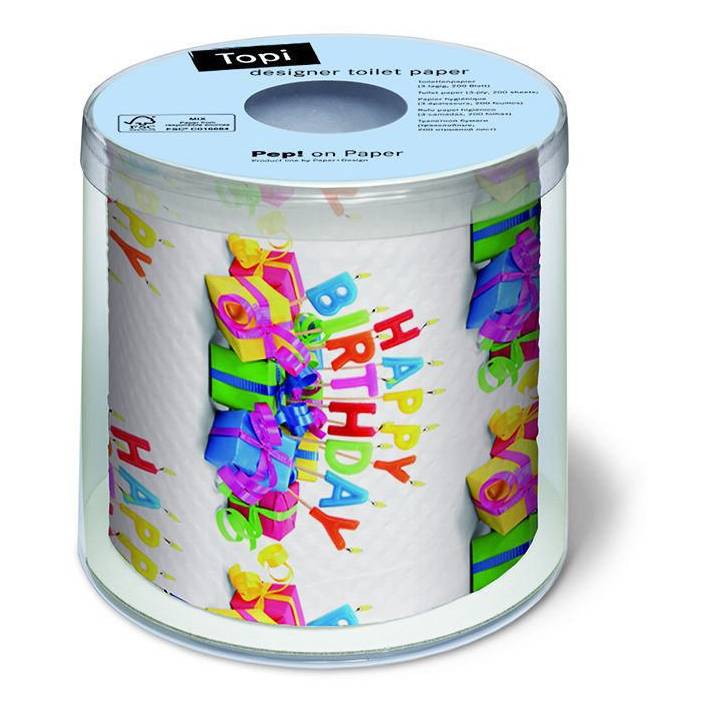 PAPER + DESIGN Toilettenpapier Happy B-day