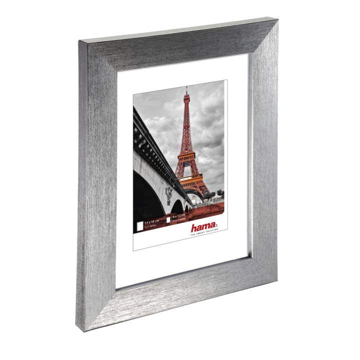 HAMA cadre plastique "Paris", argent, 15 x 20 cm