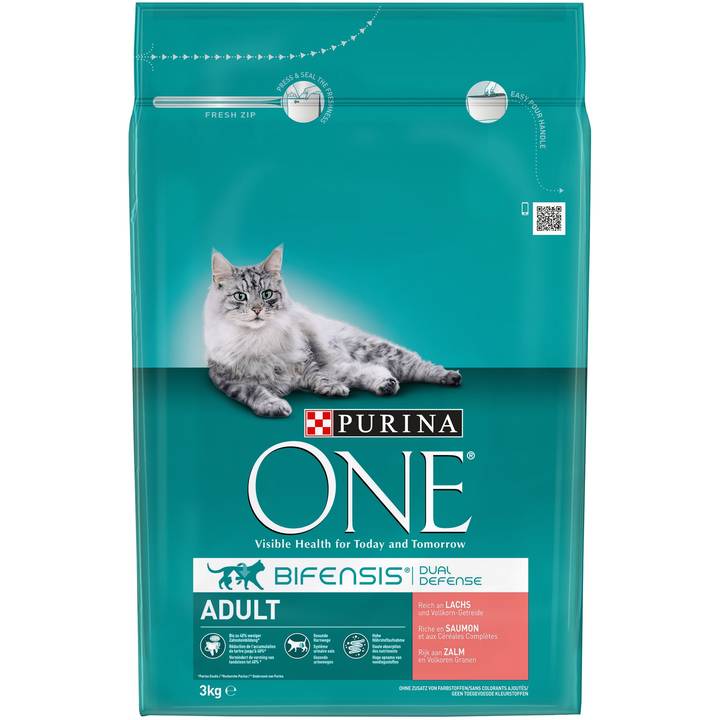 PURINA ONE Adult, Lachs & Vollkorn, 3 kg