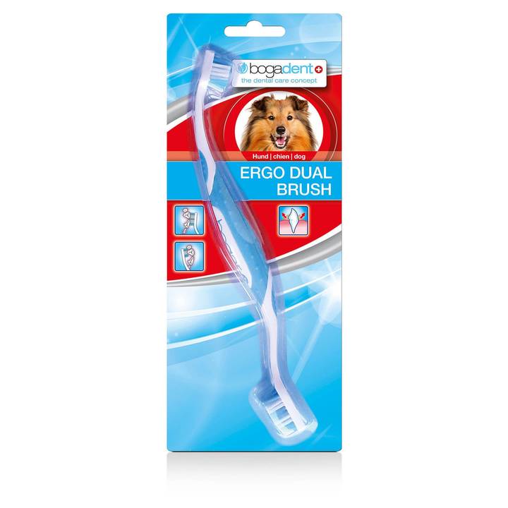 BOGAR Hunde-Zahnbürste Ergo Dual Brush