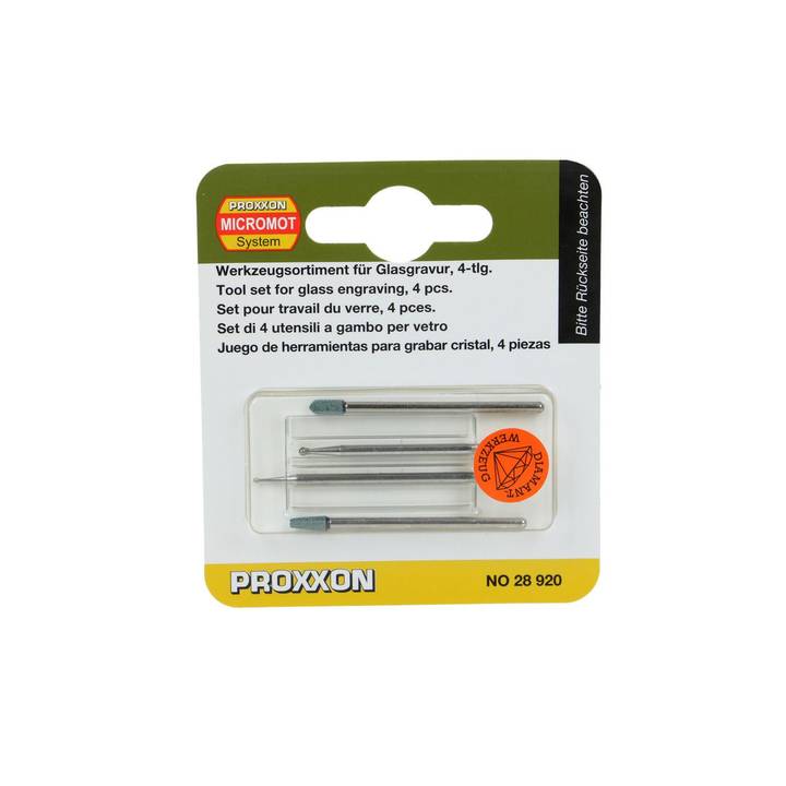 PROXXON Kit accessori Kit lavorazione del vetro