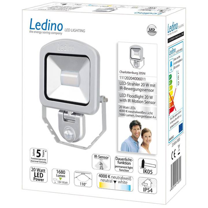 Ledino LED-Strahler m. Sensor Charlotten