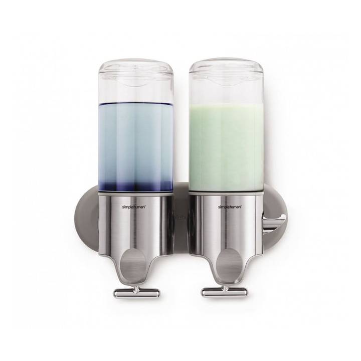 SIMPLEHUMAN Distributeur de savon (Transparent, Argent, 0.444 l)