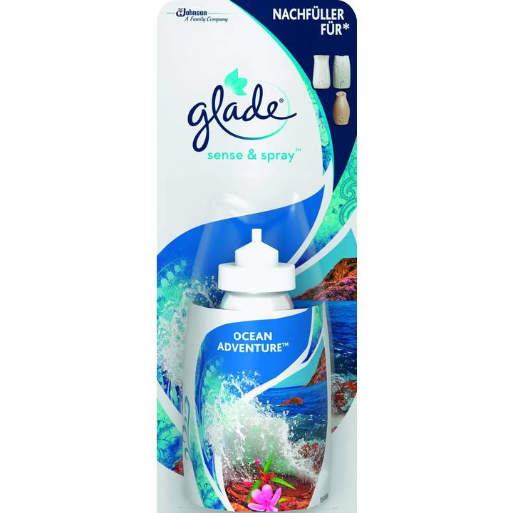 GLADE Sense & Spray Ocean Adventure Vaporisateur d'ambiance (18 ml, Frais)
