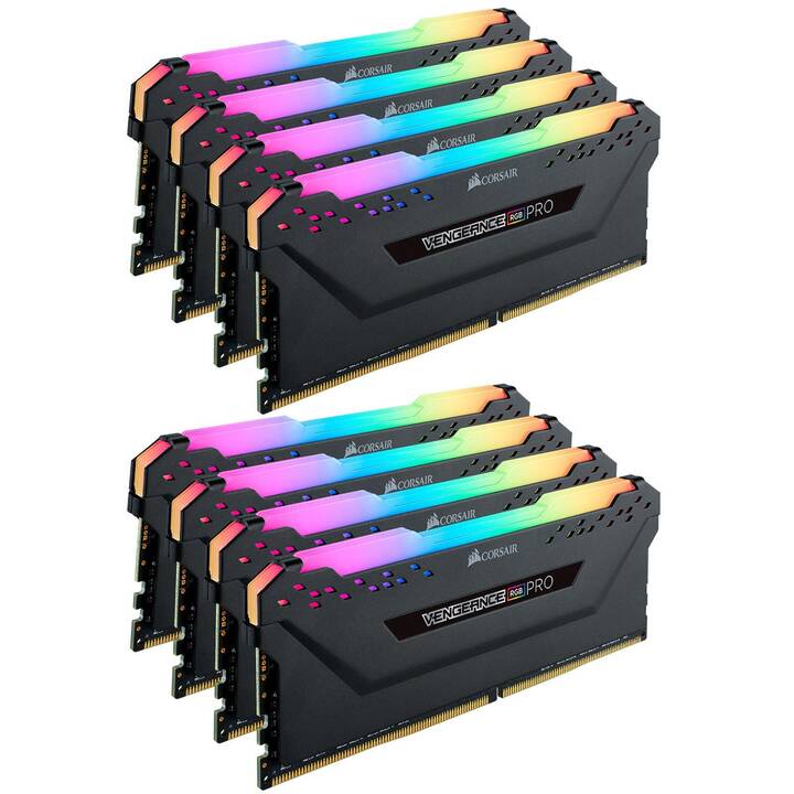CORSAIR RGB PRO Black (8 x 32 GB, DDR4-SDRAM 3200 MHz, DIMM 288-Pin)