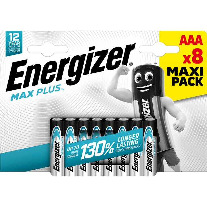 ENERGIZER Max Plus Batterie (AAA / Micro / LR03, 8 Stück)