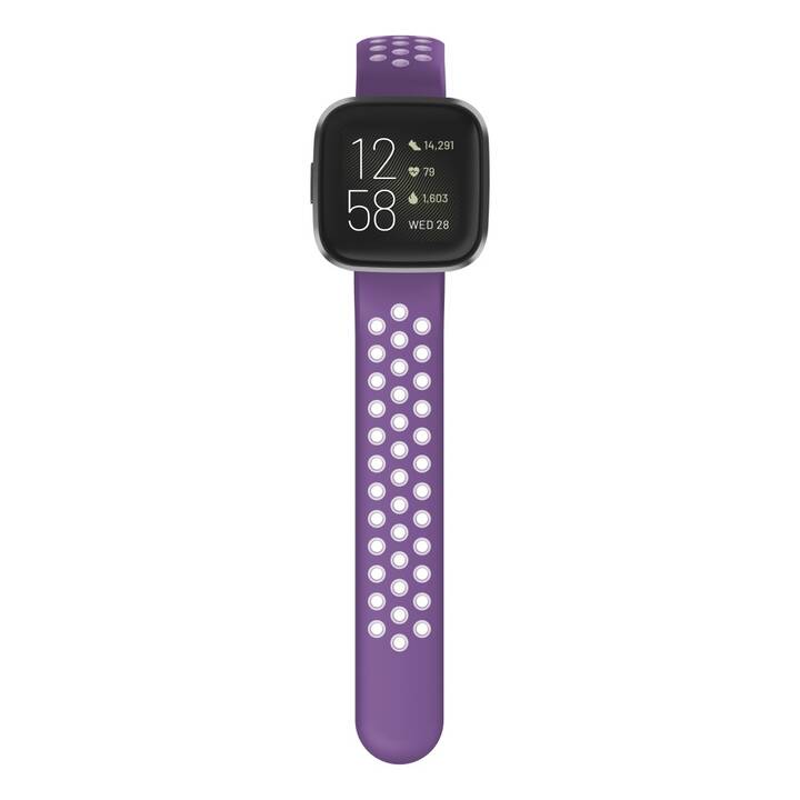 HAMA Armband (Fitbit Versa Lite / Versa 2, Violett, Grau)
