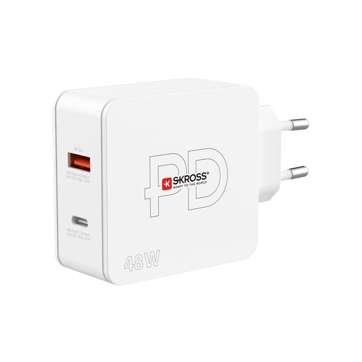 SKROSS Multipower 2 Pro+ Chargeur mural (USB-A, USB-C)