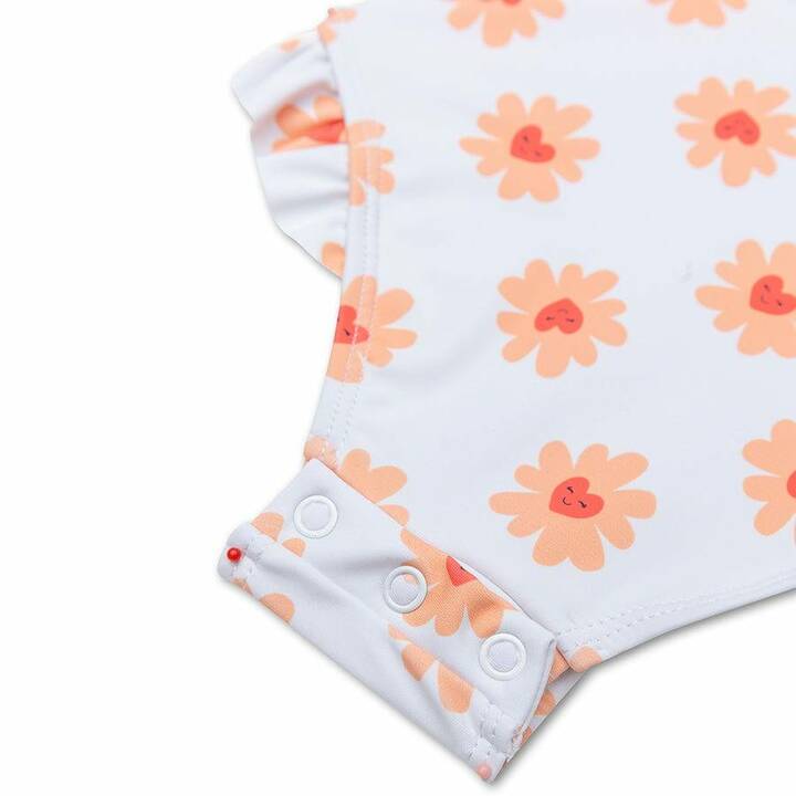 SWIM ESSENTIALS Maglietta da bagno per bebè (110-116, Rosso, Bianco)