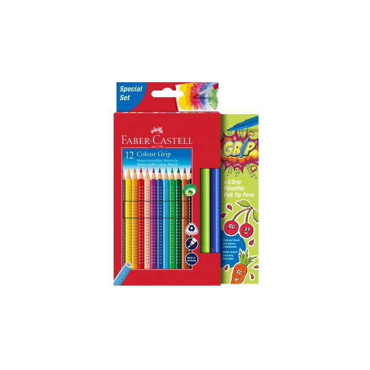 FABER-CASTELL Crayons de couleur Colour Grip (12 pièce)