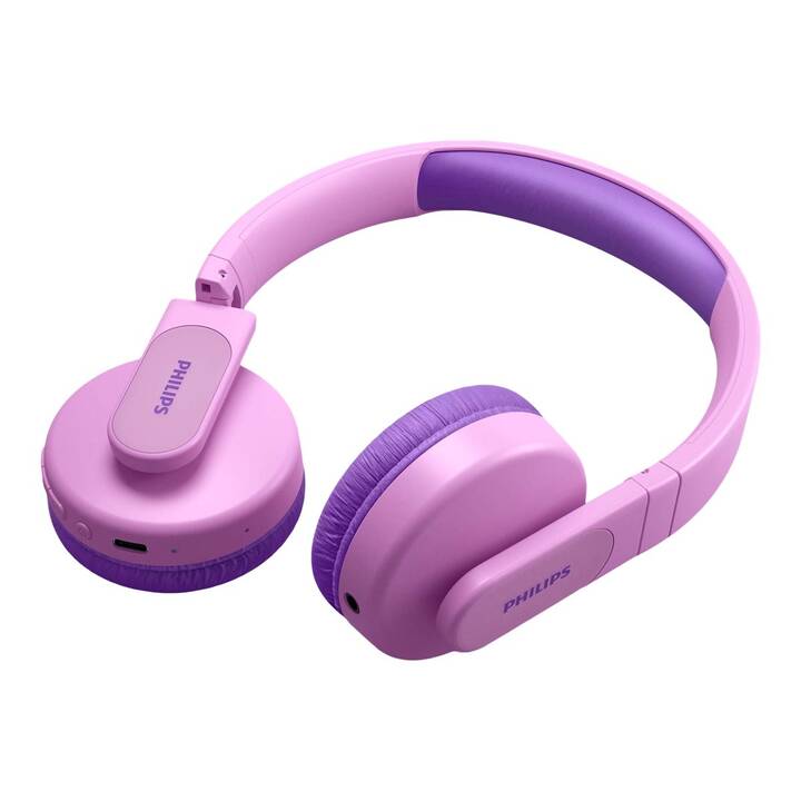 PHILIPS Kids TAK4206PK Kinderkopfhörer (On-Ear, Bluetooth 5.0, Pink)